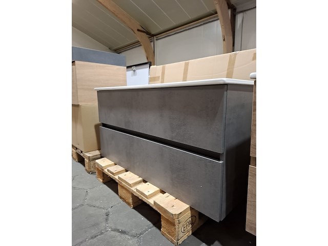 Badmeubel hr badmeubelen, lorencio, beton antraciet - afbeelding 2 van  9