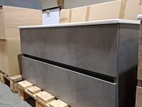 Badmeubel hr badmeubelen, lorencio, beton antraciet - afbeelding 2 van  9