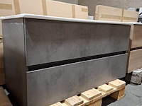 Badmeubel hr badmeubelen, lorencio, beton antraciet - afbeelding 3 van  9
