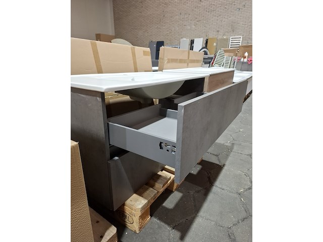 Badmeubel hr badmeubelen, lorencio, beton antraciet - afbeelding 5 van  9