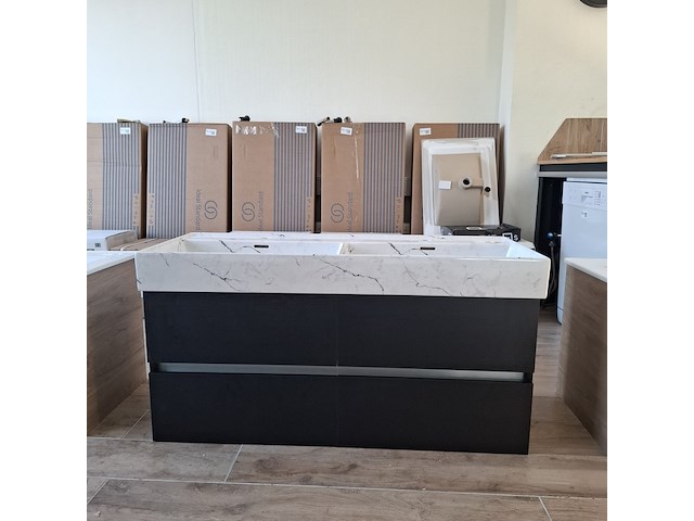 Badmeubel hr badmeubelen, lorencio, black oak - afbeelding 1 van  13