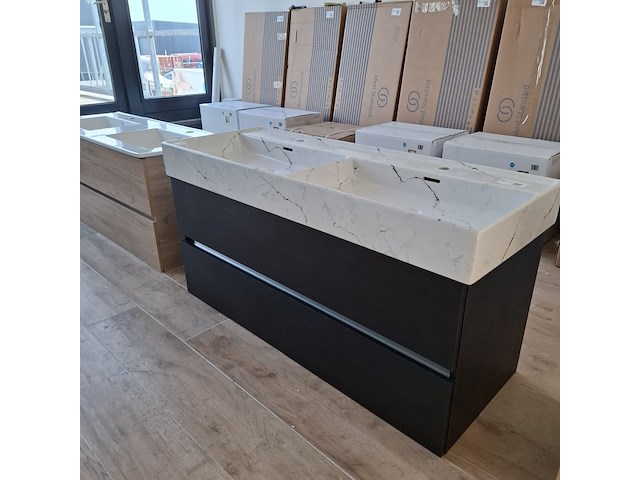 Badmeubel hr badmeubelen, lorencio, black oak - afbeelding 6 van  13