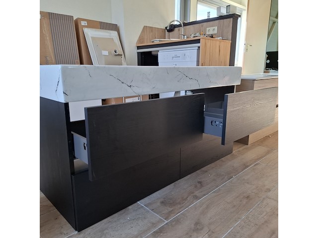 Badmeubel hr badmeubelen, lorencio, black oak - afbeelding 9 van  13