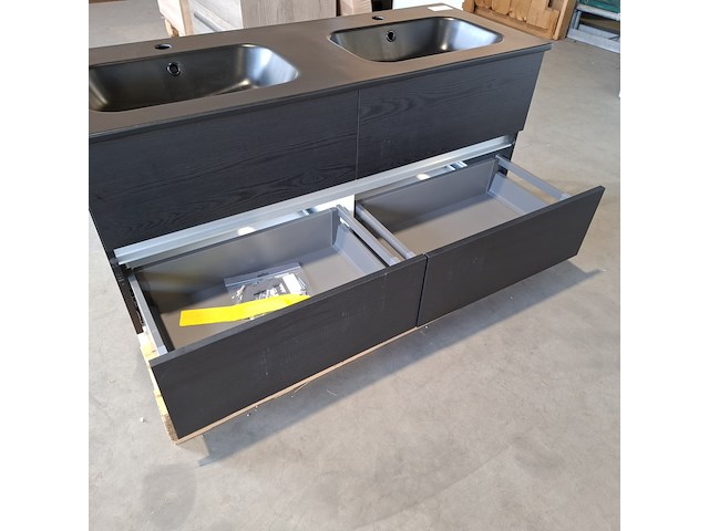 Badmeubel, hr badmeubelen, lorencio, black oak - afbeelding 3 van  12