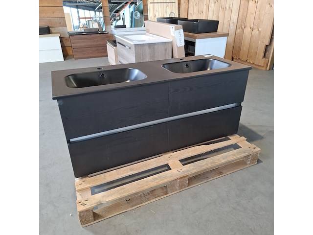 Badmeubel, hr badmeubelen, lorencio, black oak - afbeelding 1 van  12