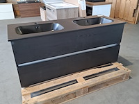 Badmeubel, hr badmeubelen, lorencio, black oak - afbeelding 1 van  12