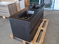 Badmeubel, hr badmeubelen, lorencio, black oak - afbeelding 6 van  12
