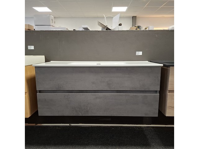 Badmeubel, hr badmeubelen, lorencio, cement - afbeelding 1 van  10