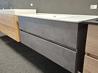 Badmeubel, hr badmeubelen, lorencio, cement - afbeelding 3 van  10