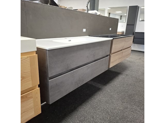 Badmeubel, hr badmeubelen, lorencio, cement - afbeelding 4 van  10