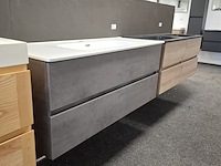 Badmeubel, hr badmeubelen, lorencio, cement - afbeelding 4 van  10