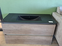 Badmeubel hr badmeubelen, lorencio, concrete oak - afbeelding 2 van  13