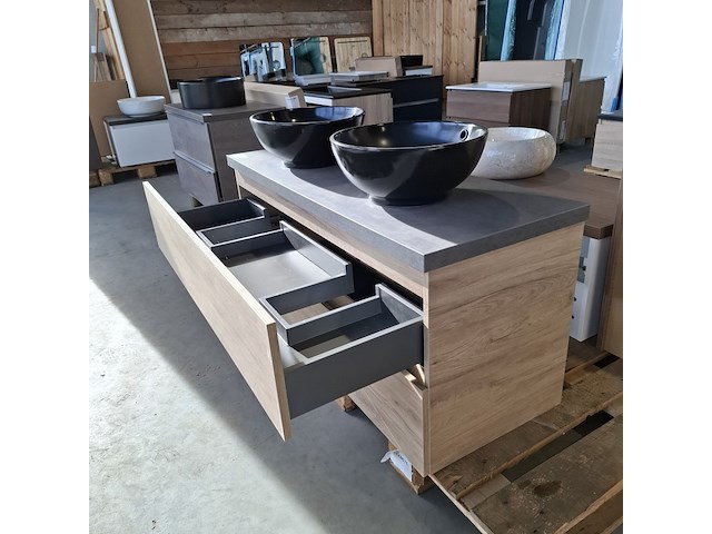 Badmeubel, hr badmeubelen, lorencio, eiken - afbeelding 9 van  10