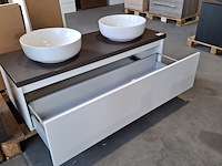 Badmeubel, hr badmeubelen, lorencio, glans wit - afbeelding 4 van  14