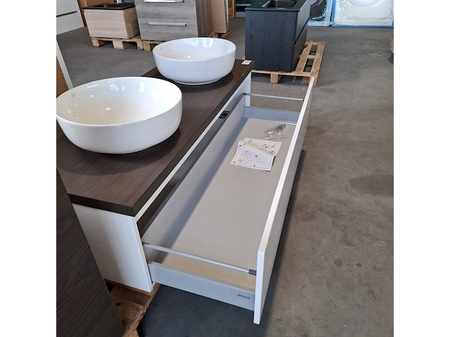 Badmeubel, hr badmeubelen, lorencio, glans wit - afbeelding 5 van  14