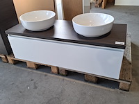 Badmeubel, hr badmeubelen, lorencio, glans wit - afbeelding 8 van  14