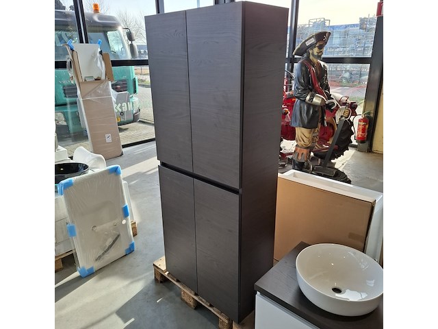 Badmeubel, hr badmeubelen, lorencio, glans wit - afbeelding 9 van  14