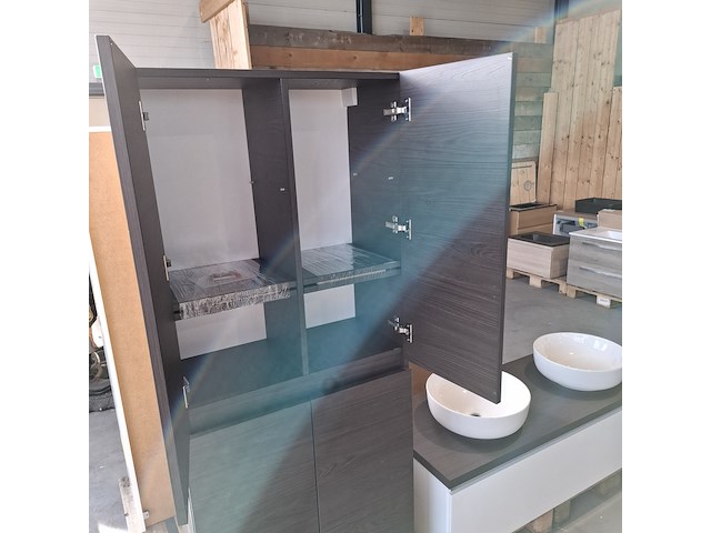 Badmeubel, hr badmeubelen, lorencio, glans wit - afbeelding 11 van  14