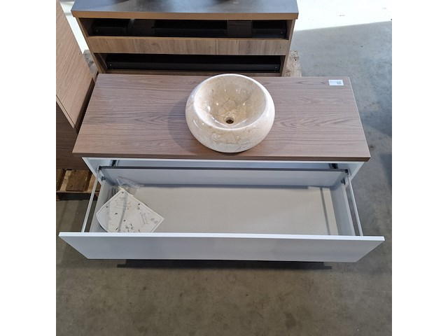 Badmeubel, hr badmeubelen, lorencio, glans wit - afbeelding 2 van  11