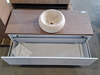 Badmeubel, hr badmeubelen, lorencio, glans wit - afbeelding 2 van  11