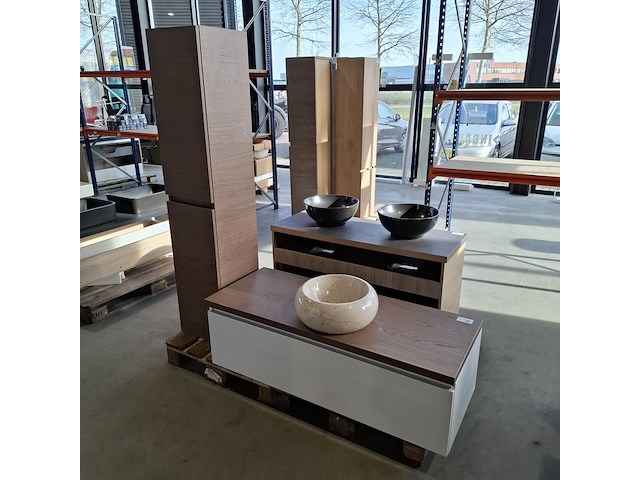 Badmeubel, hr badmeubelen, lorencio, glans wit - afbeelding 1 van  11