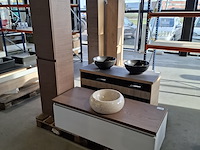 Badmeubel, hr badmeubelen, lorencio, glans wit - afbeelding 1 van  11