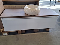 Badmeubel, hr badmeubelen, lorencio, glans wit - afbeelding 9 van  11