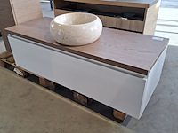 Badmeubel, hr badmeubelen, lorencio, glans wit - afbeelding 10 van  11