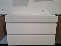 Badmeubel, hr badmeubelen, lorencio, glans wit - afbeelding 1 van  11