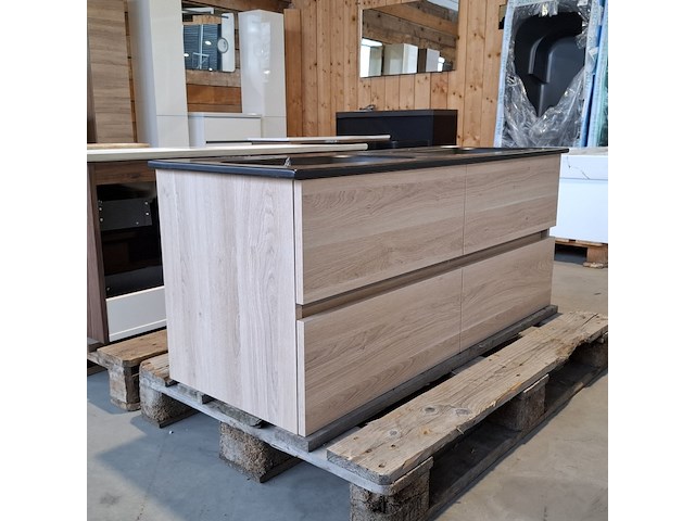 Badmeubel, hr badmeubelen, lorencio, grey oak - afbeelding 3 van  7