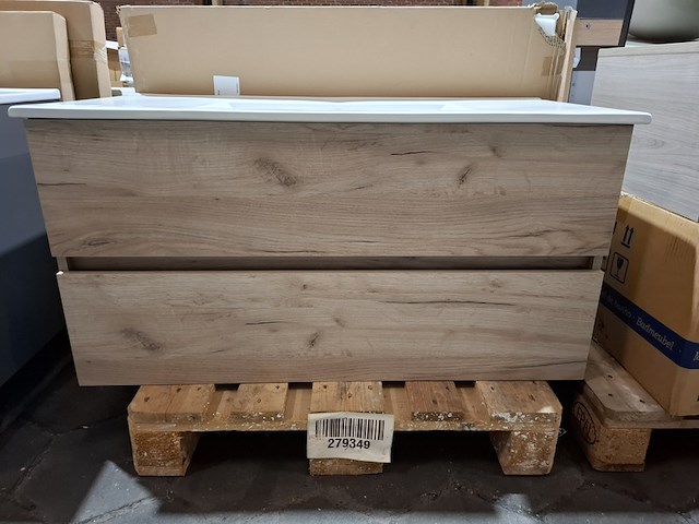 Badmeubel hr badmeubelen, lorencio, grijs eiken - afbeelding 1 van  12