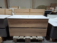 Badmeubel hr badmeubelen, lorencio, grijs eiken - afbeelding 1 van  9