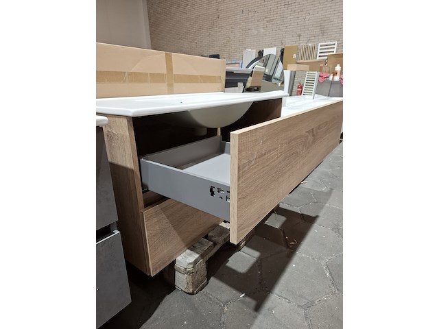 Badmeubel hr badmeubelen, lorencio, grijs eiken - afbeelding 5 van  9