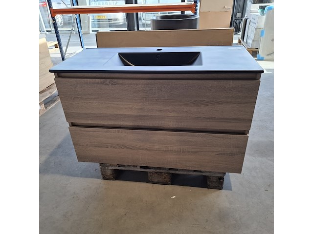 Badmeubel, hr badmeubelen, lorencio, grijs eiken - afbeelding 2 van  9