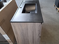 Badmeubel, hr badmeubelen, lorencio, grijs eiken - afbeelding 4 van  9