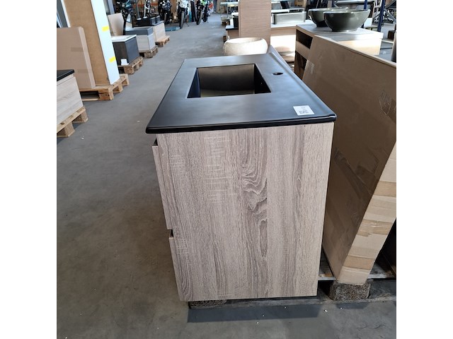 Badmeubel, hr badmeubelen, lorencio, grijs eiken - afbeelding 5 van  9