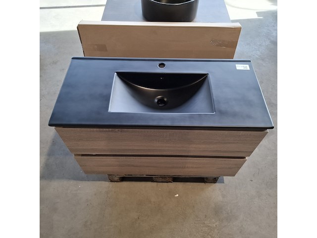 Badmeubel, hr badmeubelen, lorencio, grijs eiken - afbeelding 6 van  9