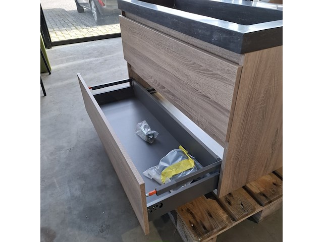 Badmeubel, hr badmeubelen, lorencio, grijs eiken - afbeelding 2 van  10