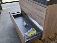 Badmeubel, hr badmeubelen, lorencio, grijs eiken - afbeelding 2 van  10