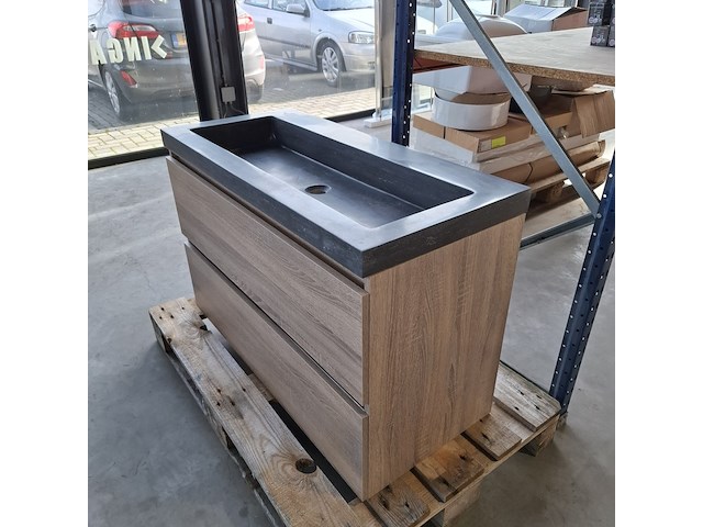 Badmeubel, hr badmeubelen, lorencio, grijs eiken - afbeelding 3 van  10