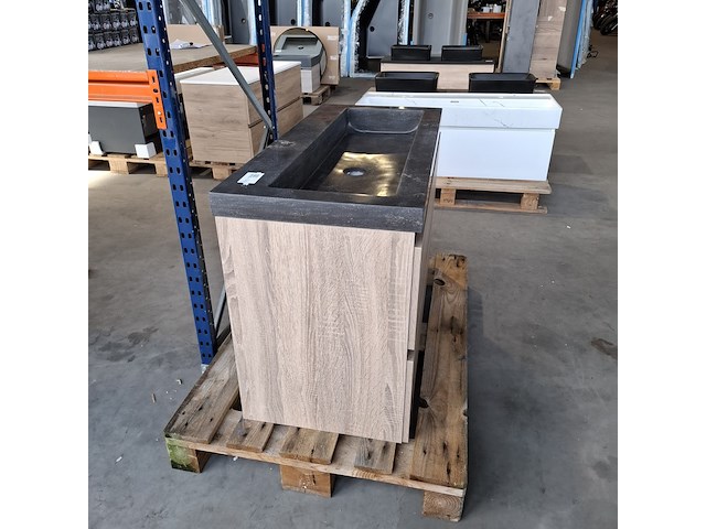 Badmeubel, hr badmeubelen, lorencio, grijs eiken - afbeelding 4 van  10