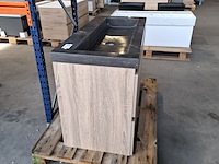 Badmeubel, hr badmeubelen, lorencio, grijs eiken - afbeelding 4 van  10