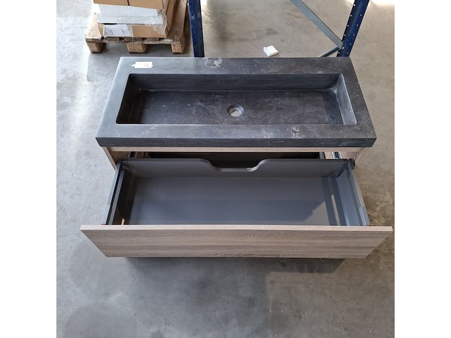 Badmeubel, hr badmeubelen, lorencio, grijs eiken - afbeelding 8 van  10