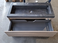 Badmeubel, hr badmeubelen, lorencio, grijs eiken - afbeelding 8 van  10