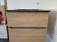 Badmeubel, hr badmeubelen, lorencio, grijs eiken - afbeelding 1 van  11