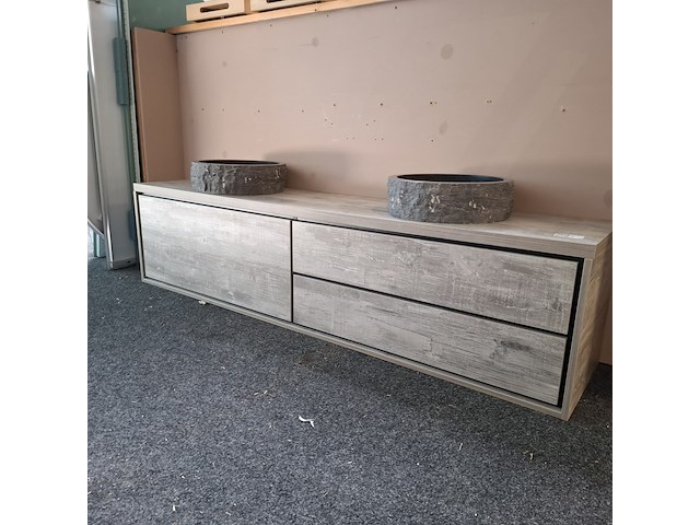 Badmeubel, hr badmeubelen, lorencio, light grey oak - afbeelding 1 van  14