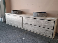 Badmeubel, hr badmeubelen, lorencio, light grey oak - afbeelding 1 van  14