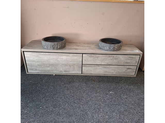 Badmeubel, hr badmeubelen, lorencio, light grey oak - afbeelding 7 van  14