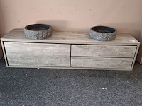 Badmeubel, hr badmeubelen, lorencio, light grey oak - afbeelding 7 van  14