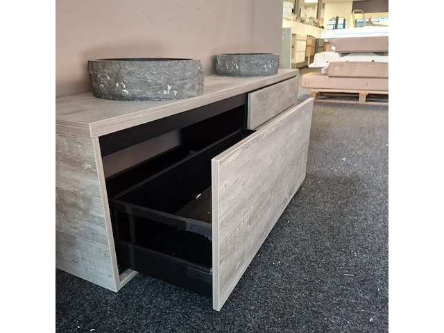 Badmeubel, hr badmeubelen, lorencio, light grey oak - afbeelding 9 van  14